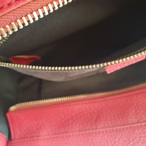 NEW Mini Celine Luggage Red Leather Handbag - Picture 5 of 10